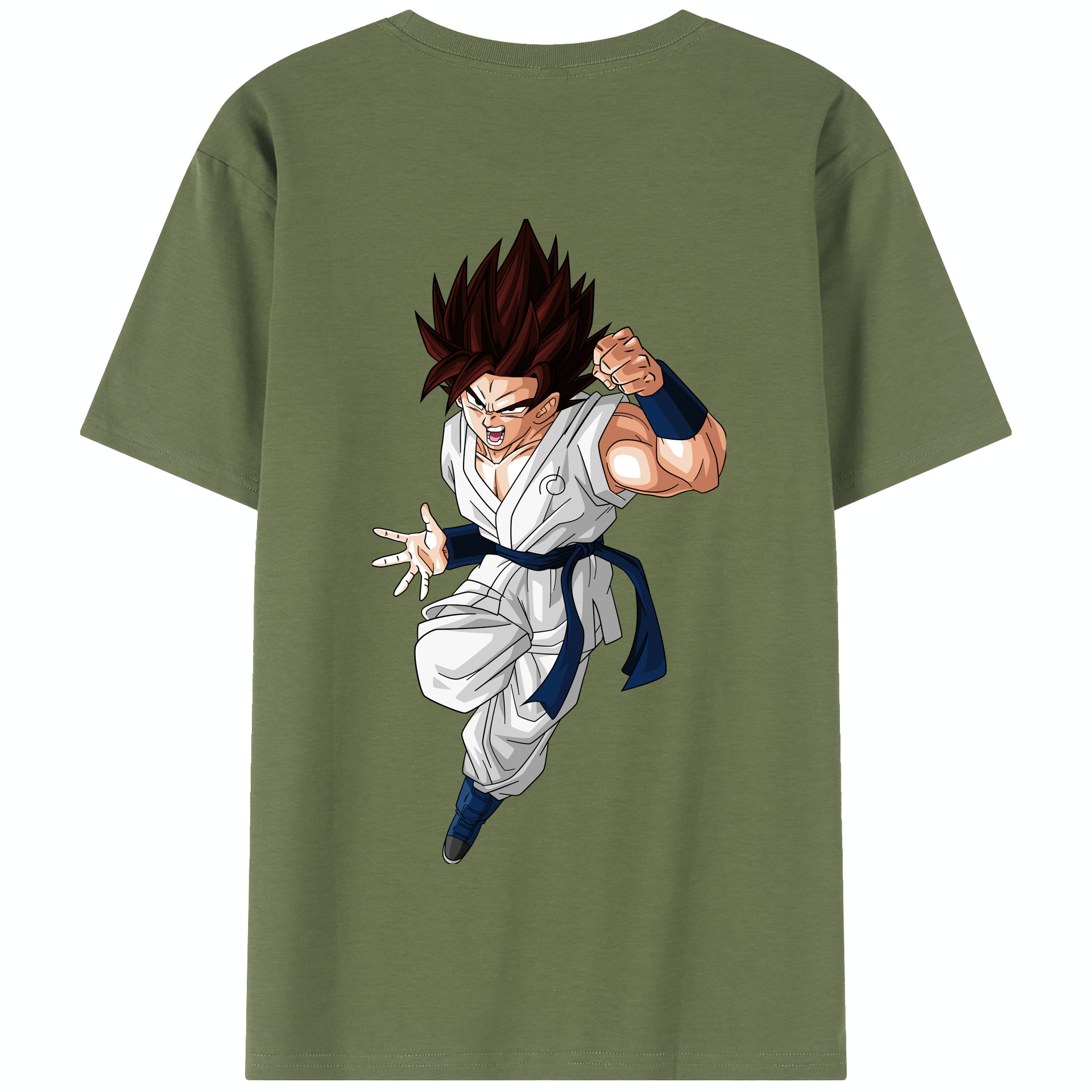 （画像用） ドラゴンボール 孫 悟飯（そんごはん）DRAGON BALL Son Gohan 綿100％半袖Tシャツ（背面プリント）